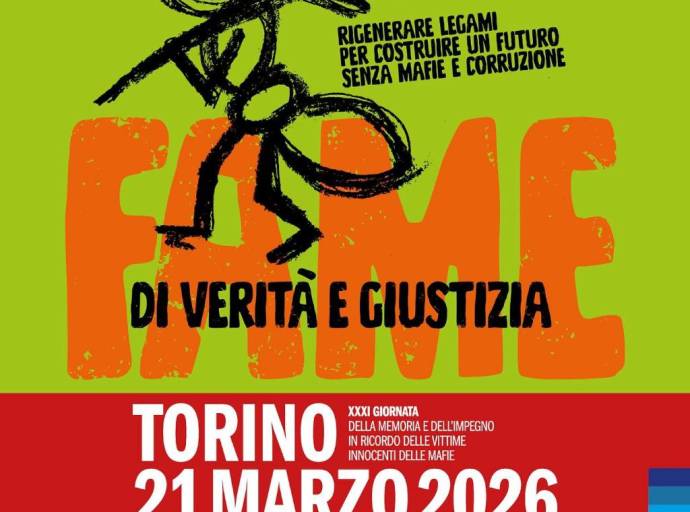 Giornata della Memoria e dell’Impegno: Torino torna capitale nazionale nel ricordo delle vittime innocenti delle mafie